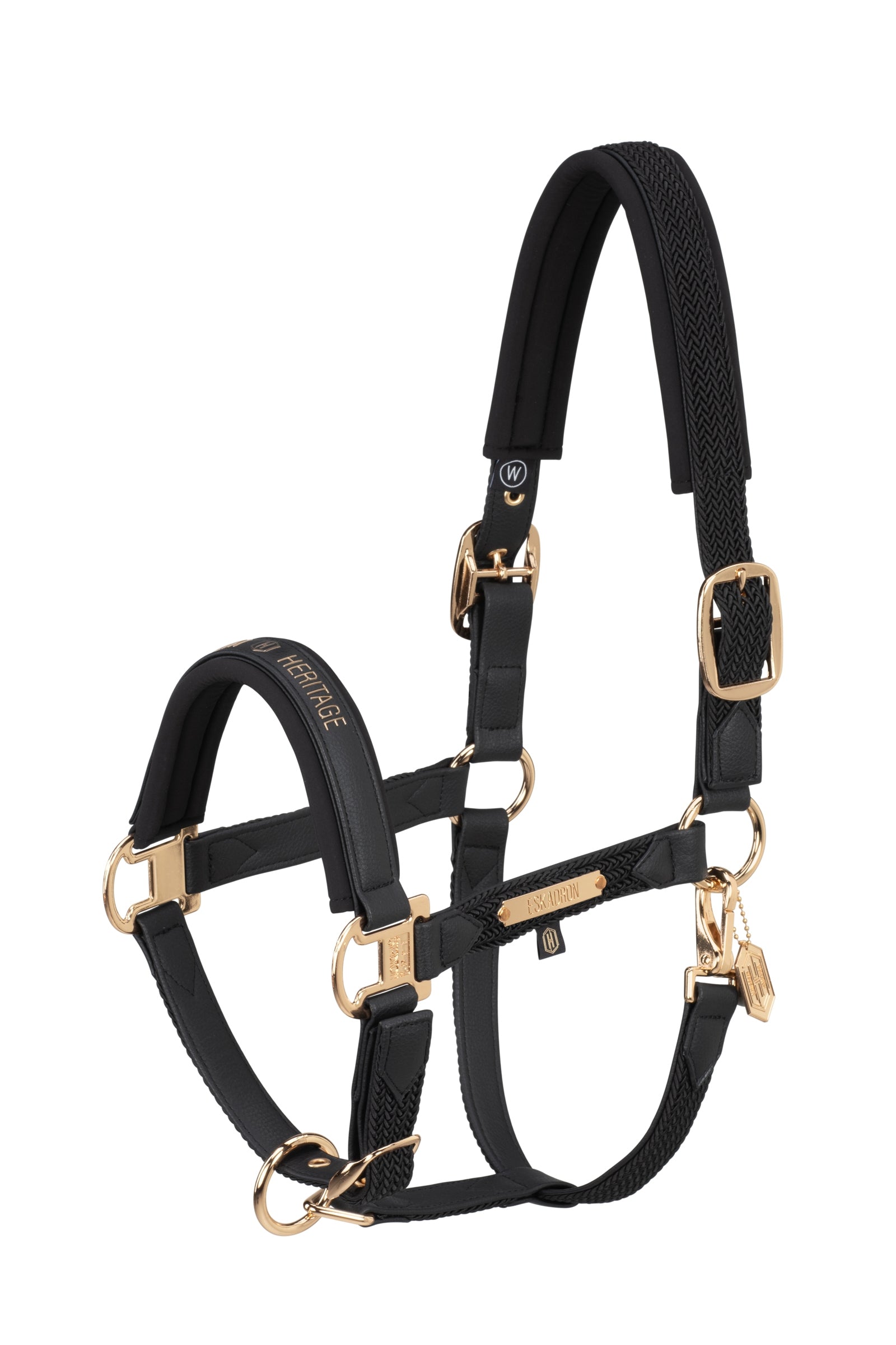 Eskadron Heritage AW24 Faux Leather Double Pin Headcollar with Softshell Halters & Leads