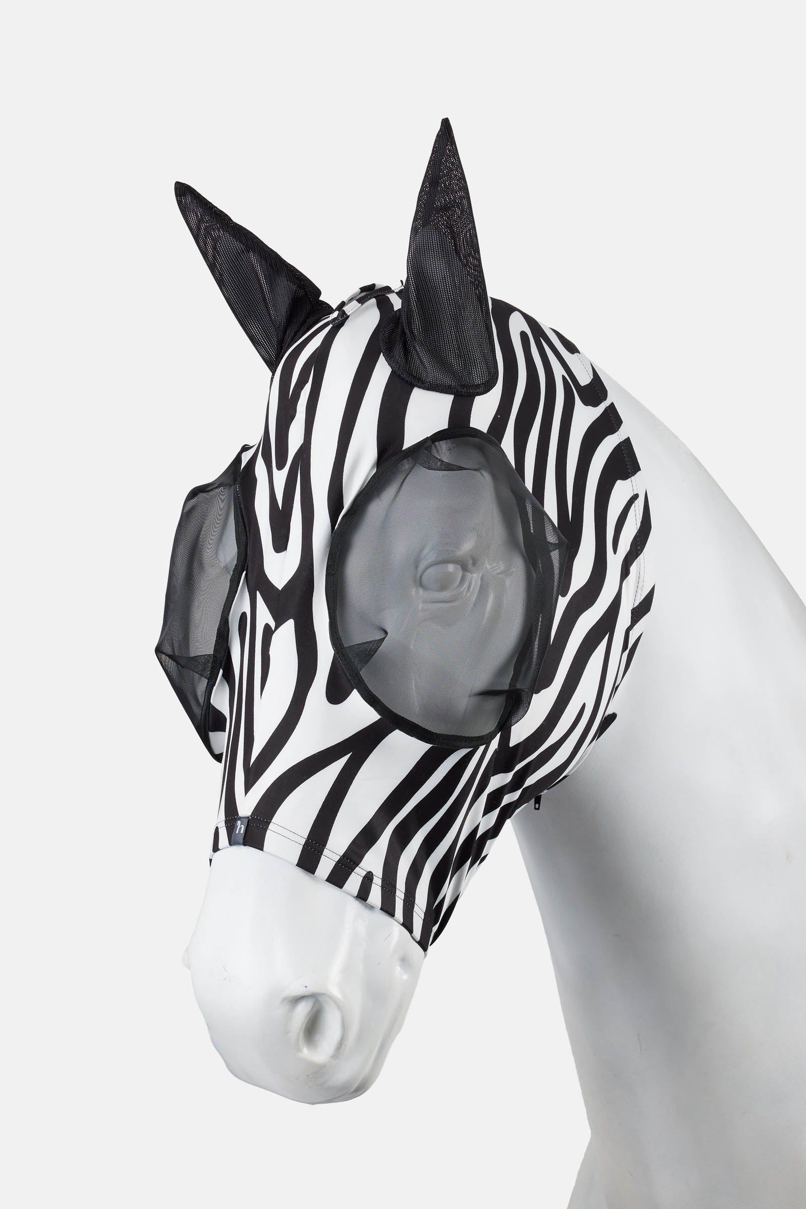 Horze Elastic vliegenmasker met rits Vliegenbescherming
