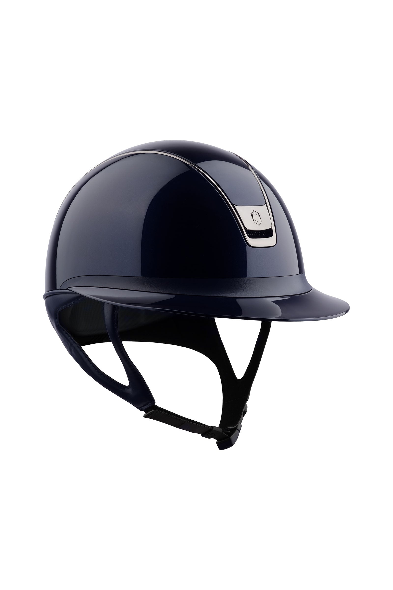 Samshield Miss Shield Glanzend met Zwart Chrome 2.0 Paardrijcaps & Bodyprotectors