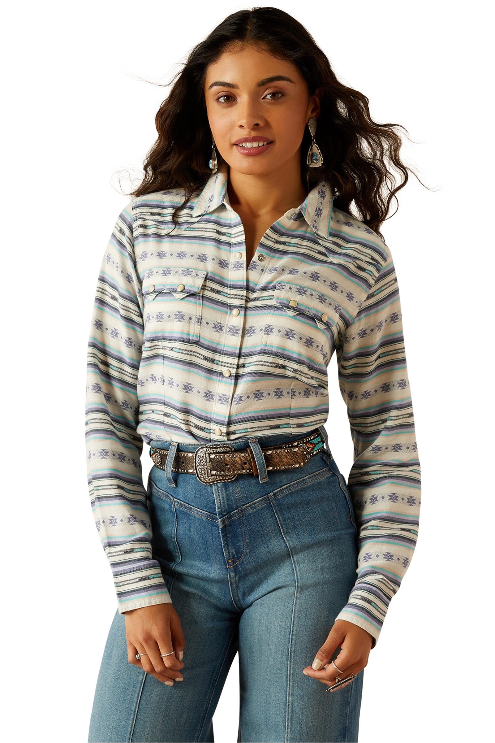 Ariat Seaside Serape Women's Shirt With Snap Buttons Women’s Riding Clothing