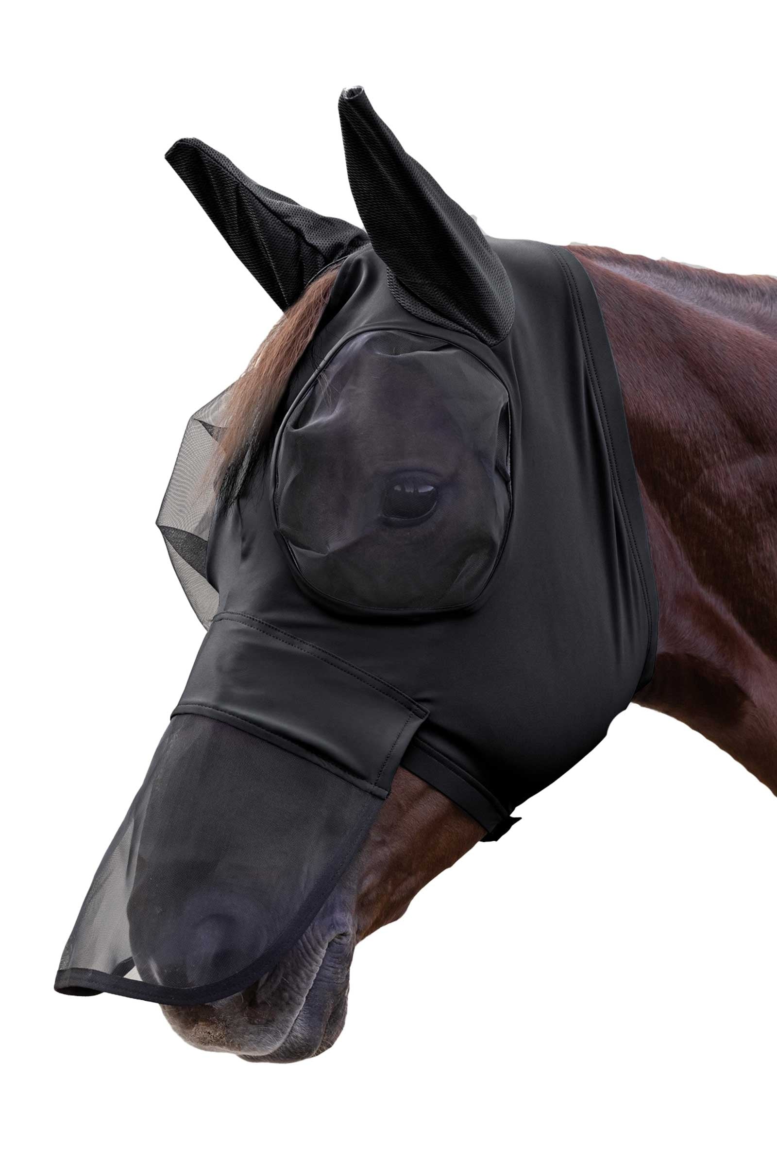 Waldhausen Puck vliegenmasker met neusbescherming en UV-bescherming Vliegenbescherming