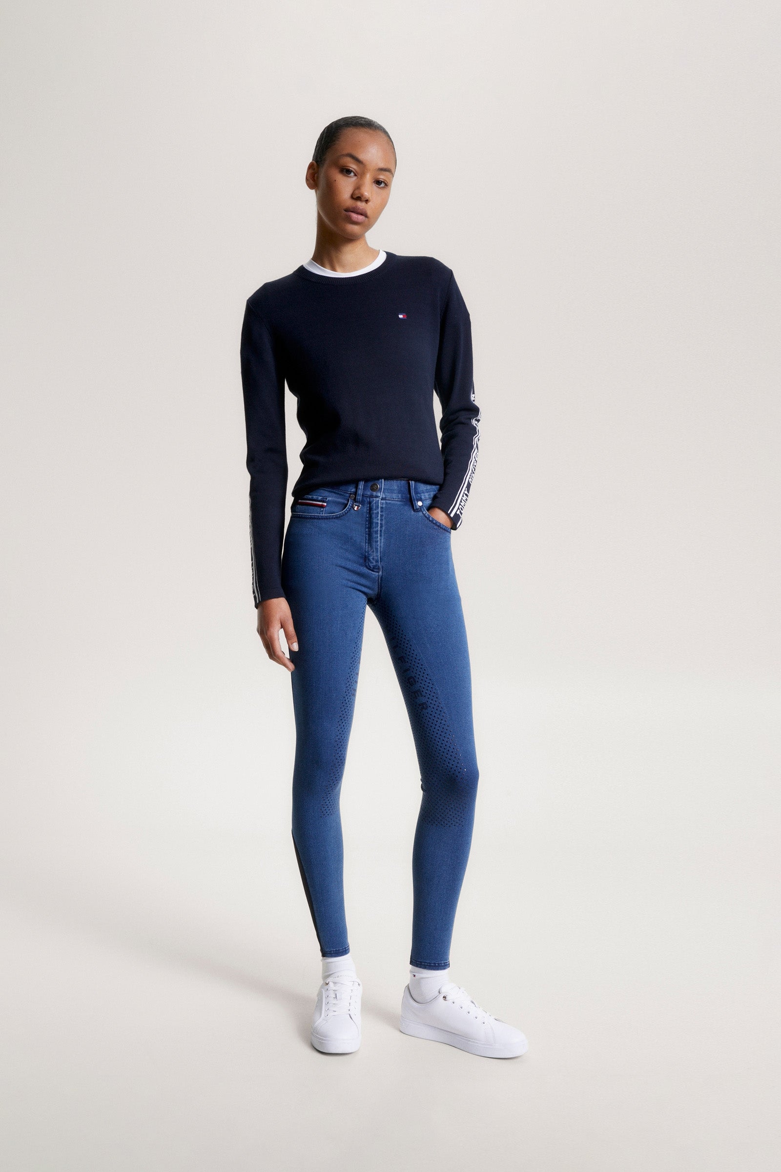 Tommy Hilfiger Equestrian Queens Denim Full Grip Breeches Womens Breeches