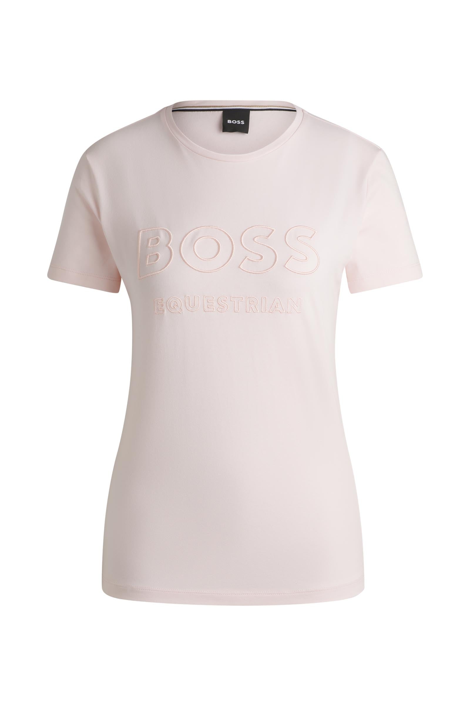 Boss Maya dames-T-shirt met borduursel Dames paardrijkleding