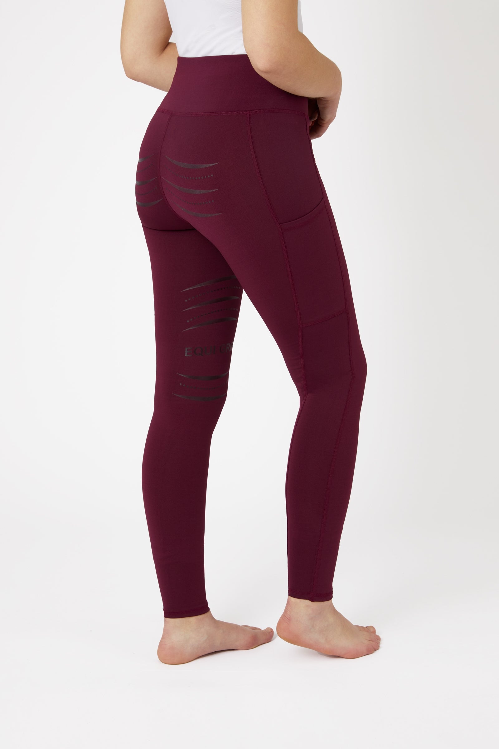 Horze Women's Silicone Full Seat Riding Tights with Phone Pockets Womens Breeches